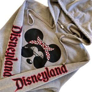 Disneyland Minnie Mouse Ray Ban Womens Grey Hoodie Sweatshirt Size Large